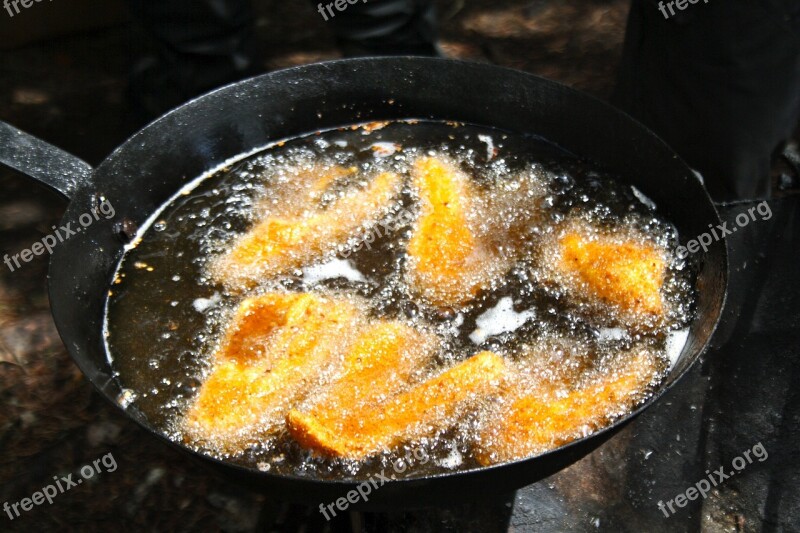 Fried Fish Walleye Shore Lunch Angling Fishing