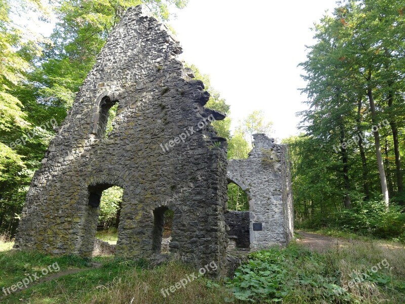 Ruthardshausen St Veltin Ruined Church Abandoned