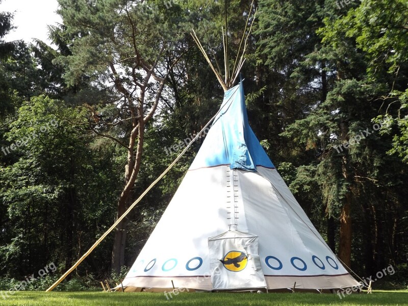 Tipi Forest Nature Wild Summer