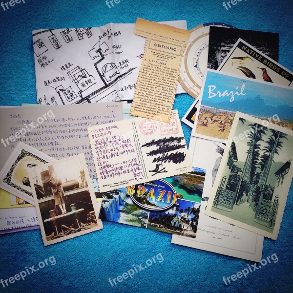 Postcard Photo Memory Tourism Words