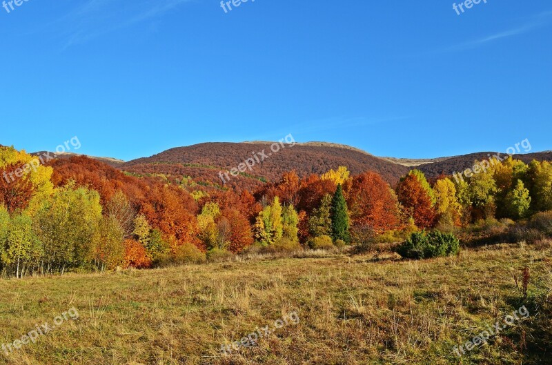 Mountains Landscape Top View Nature Sky