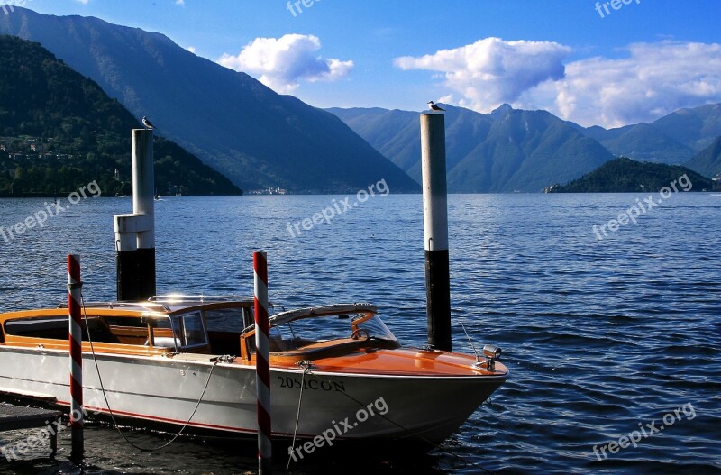 Lake Boat Water Sky Nature