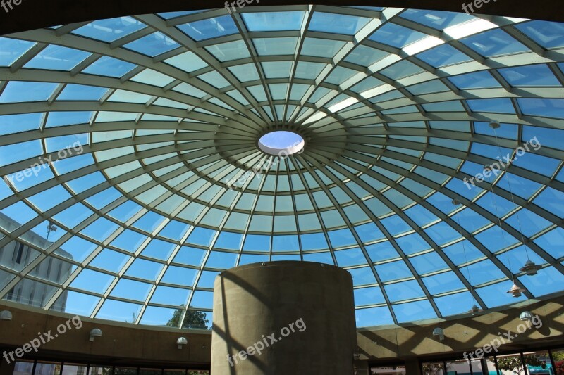 Glass Ceiling Dome Library San Diego State University Sdsu