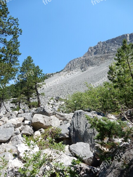 Mountain Sky Nature Landscape Rocks