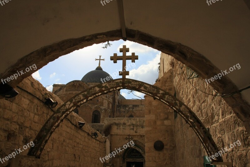 Israel Cross Golgotha Hill Grief