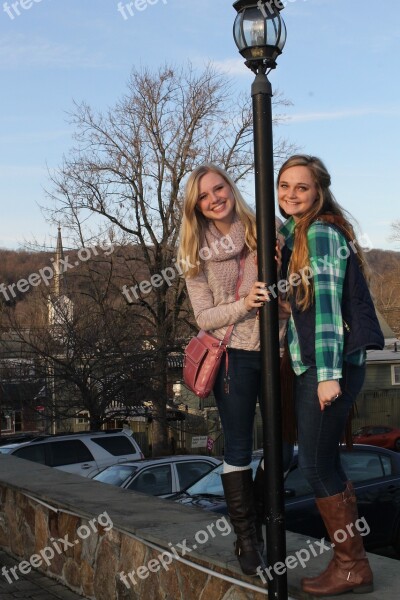 Sisters Girls People American New Jersey