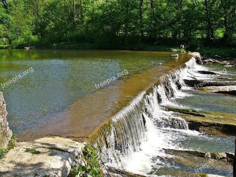 River Nature Cascade Water Landscape