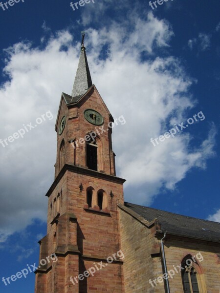 Friedenskirche Kirkel Church Building Tower