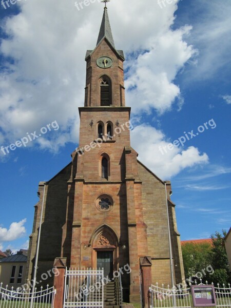 Friedenskirche Kirkel Church Building Tower