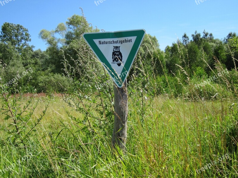 Nature Reserve Sign Symbol Conservation Nature