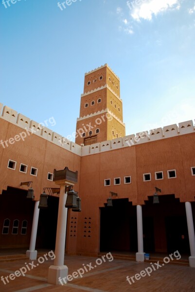 Mud House Old Saudi Arabia Traditional Mud