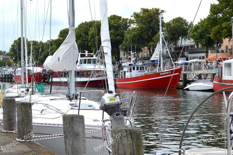 Warnemünde Old Power Baltic Sea Ship Fishing Boat