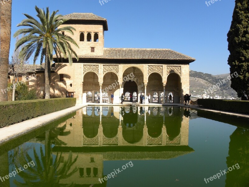 Spain Reflection Water Travel Europe