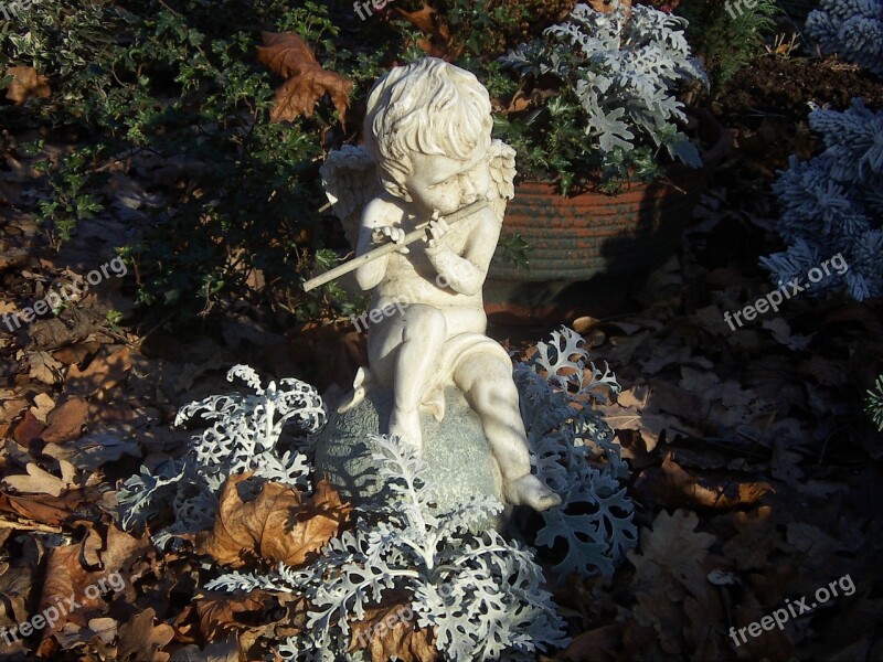 Angel Cemetery Figure Stone Tomb Figure