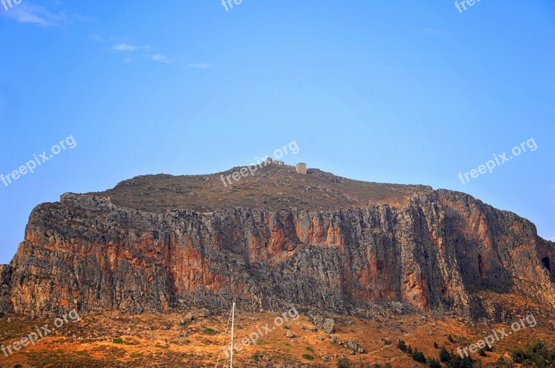 Island Monemvasia Ge Greece Peloponnese