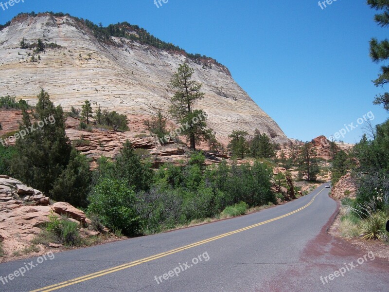 Utah Road Desert Nature Landscape