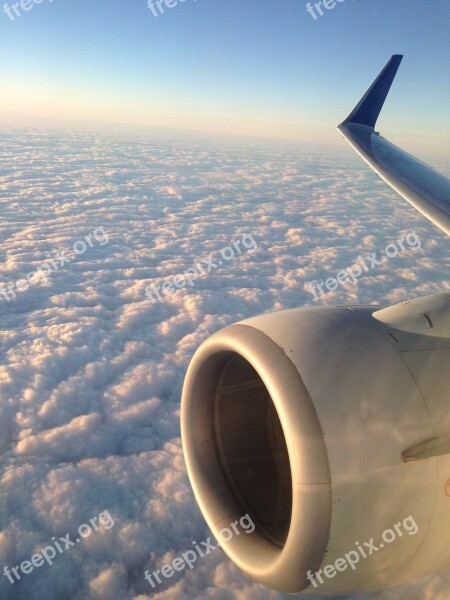 Airplane Jet Wing Watch Cloud