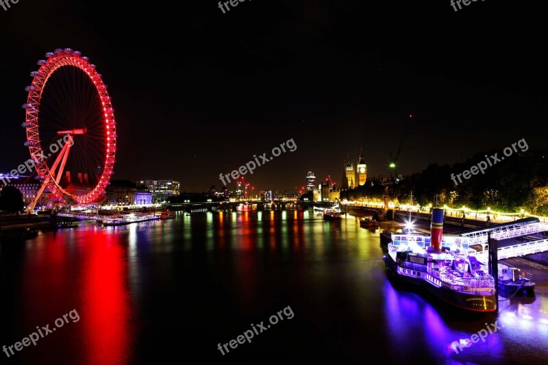 London Eye River Thames London River Thames