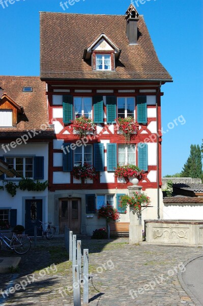 Switzerland Bremgarten Historic Center Summer Tourism