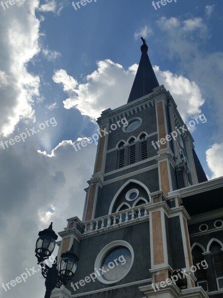 Tower Clock Sky Landmark Travel