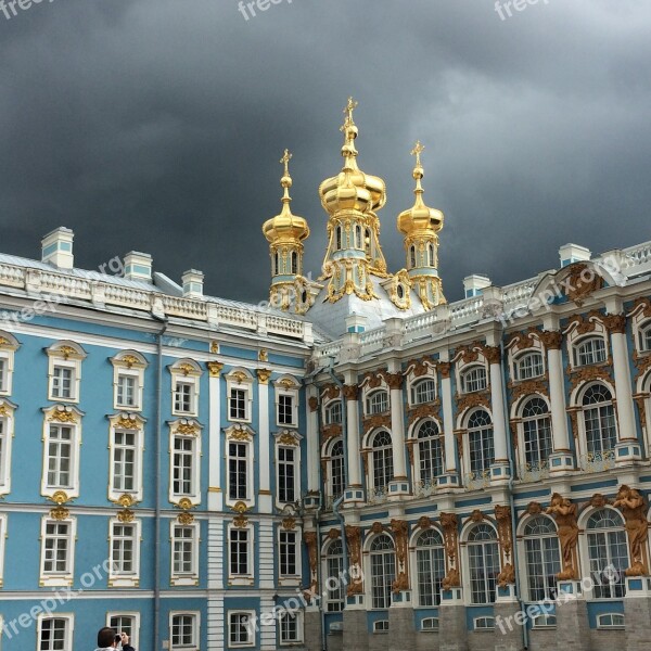 Catherine's Palace St Petersburg Russia Thunderstorm Sky