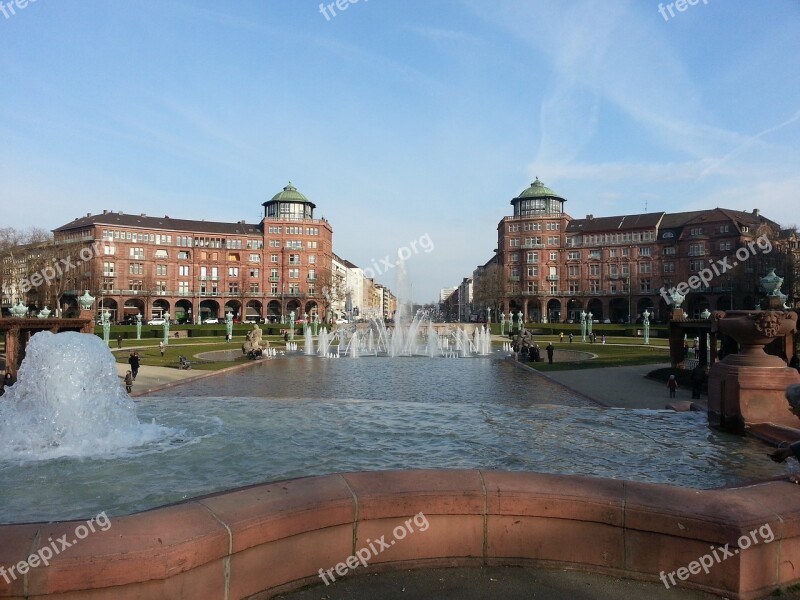 Germany Mannheim Water Tower Architecture Structures