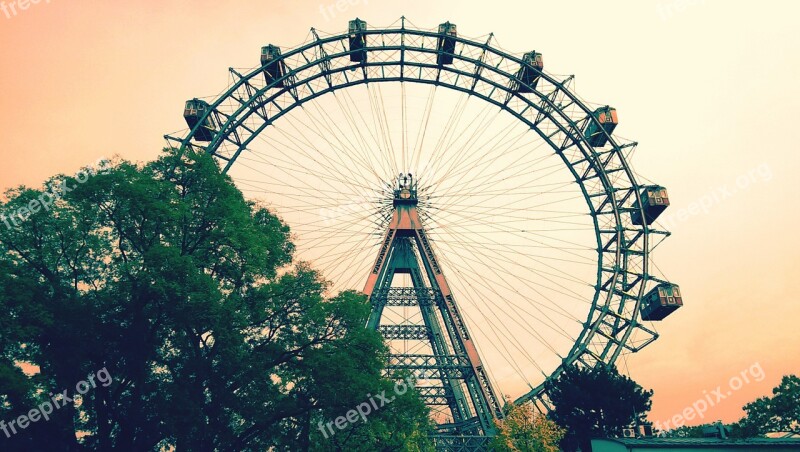 Fair Vienna Sunset Landmark Evening