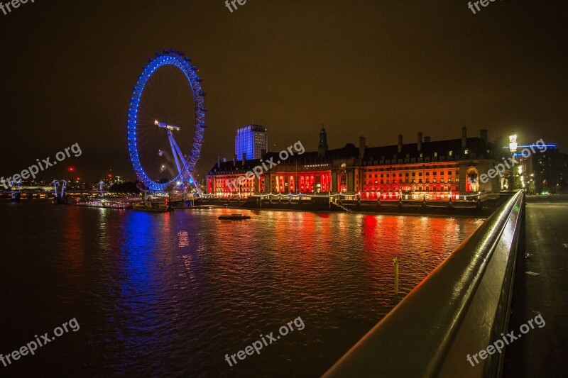 London Westminster Night City England