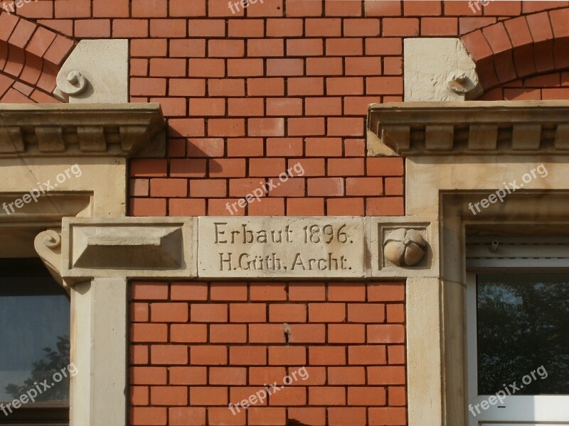 Bismarckstr Saarbruecken Building Inscription Wall