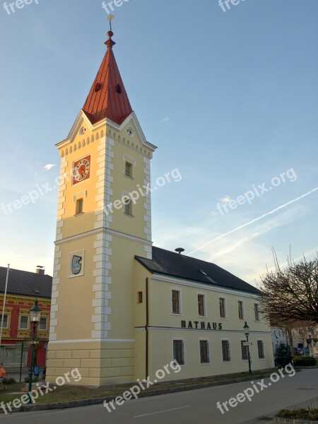 Wallsee City Hall Town Hall Building Tower