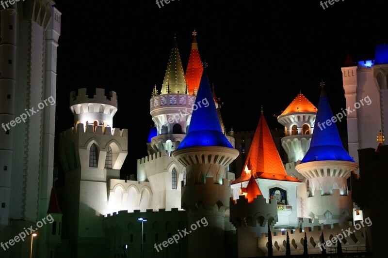 Excalibur Hotel Las Vegas Nevada Night