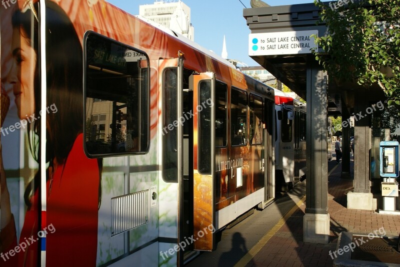 South Temple Salt Lake City Utah Tram Station