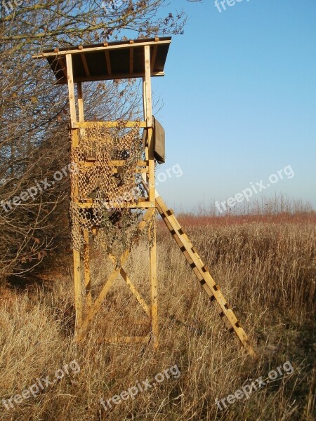 Hunting Stand Shooting Hockenheim Looking