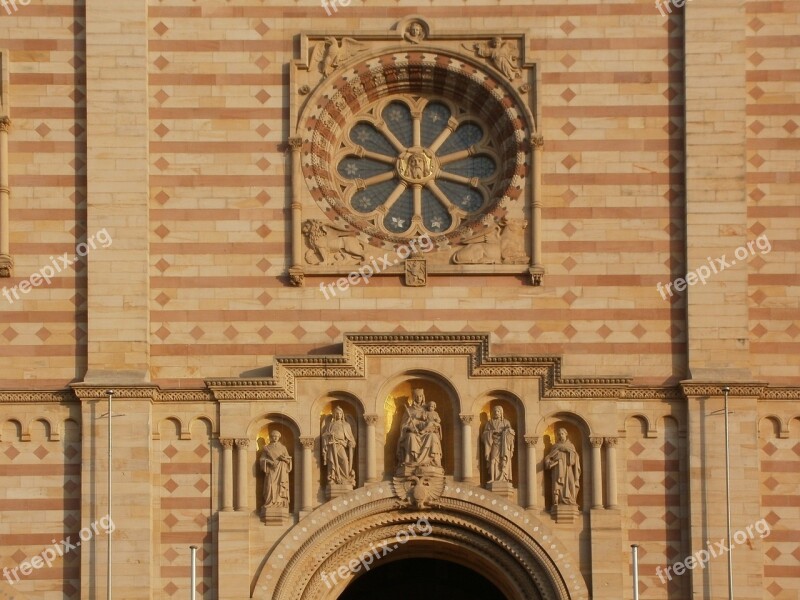 Dom Speyer Facade Cathedral Architecture