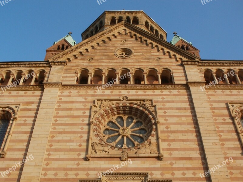 Dom Speyer Facade Cathedral Architecture