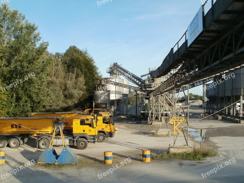 Gravel Quarry Plant Rheinhausen Industrial