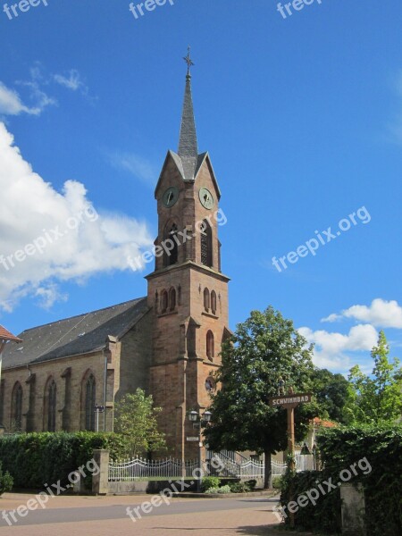 Friedenskirche Kirkel Church Building Tower