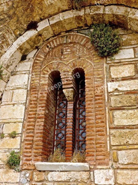 Window Classic Brickwork Vintage Design