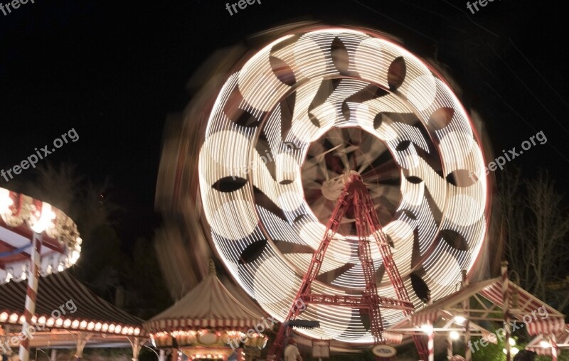 Fair Noria Night Wheel Party