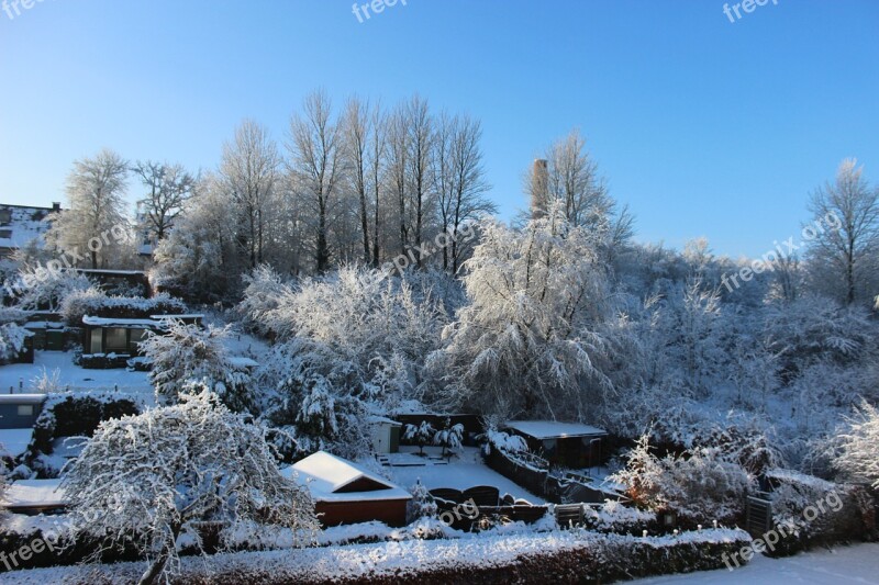 Winter Landscape Snow Blue Sky Free Photos