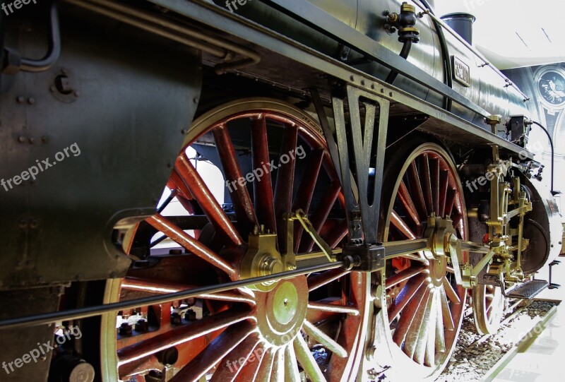 Locomotive Railway Wheels Steam Locomotive Nostalgic