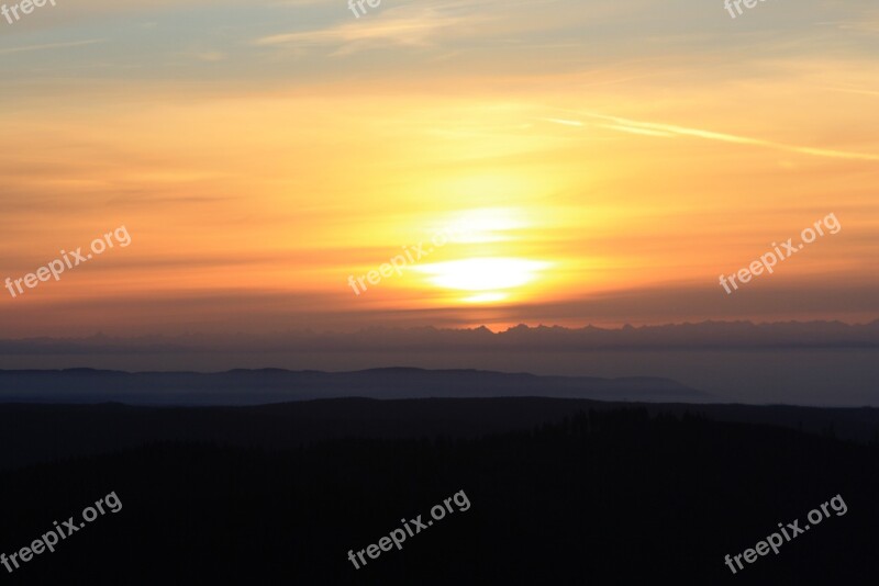 Alpine Black Forest Panorama Feldberg Switzerland