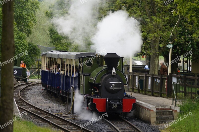 Train Steam Track Locomotive Transportation