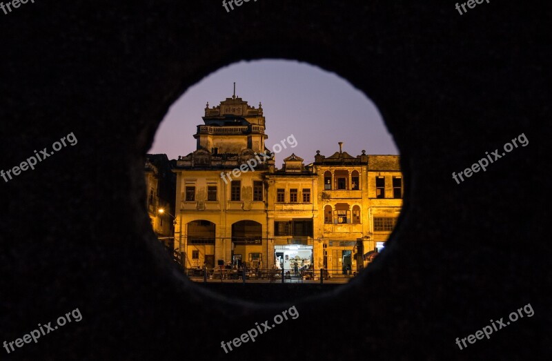 China Towers Ancient Architecture Night View Kaiping Diaolou