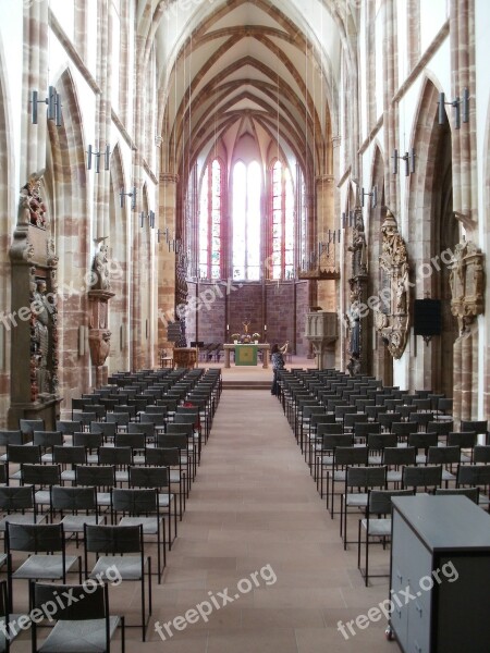 Stiftskirche St Arnual Interior Church Chairs