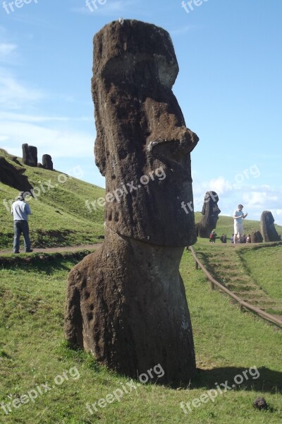 Easter Island Rapa Nui Moai Chile Free Photos