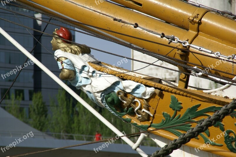 Figurehead Ship Museum Boat Sailing