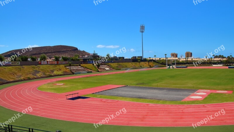 Track Athletics 100 Meters Harrows Stadium