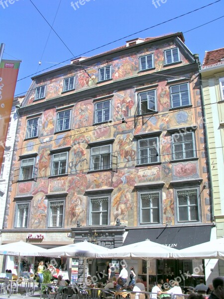 House Graz Painted Famous Austria