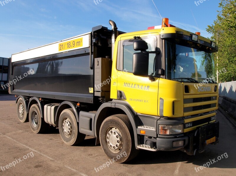 Truck Lorry Scania Cargo Transportation